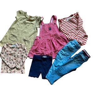 Assorted Toddler Girl dress, Top, jeans and short